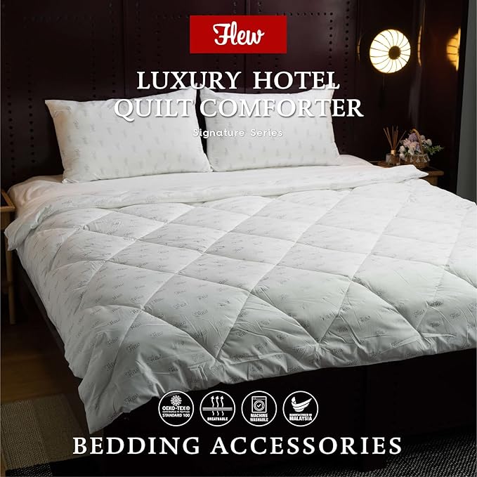 Flew Signature Series Luxury Hotel Quilt Comforter Hotel &amp;amp; Homestay Preferred (King)